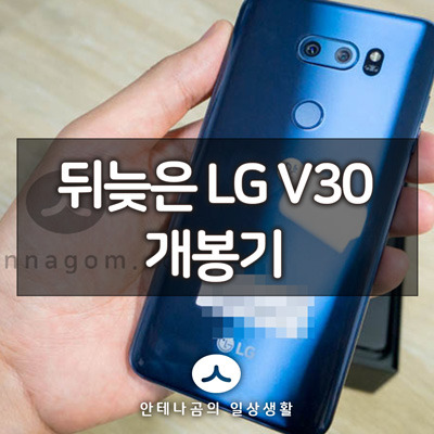 뒤늦은 LG V30 블루 색상 개봉기 71