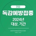 독감 예방 접종 2024년