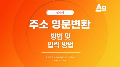 영문주소 변환하는 방법 (아파트 동 호수, 지하 표시, Address 1, 2 입력 방법) 주소 영문 변환 방법