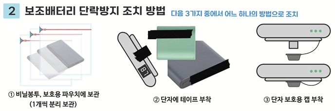 보조배터리 단락방지