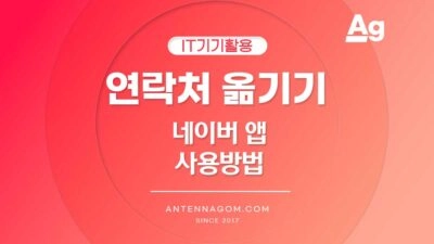 네이버 주소록 연락처 옮기기