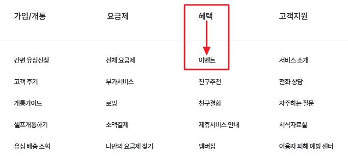 이벤트 확인