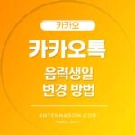 카카오톡 음력 생일 변경 방법