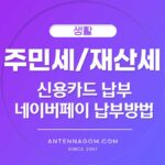 서울시 주민세 / 재산세 신용카드 납부, 네이버페이 납부 방법 1