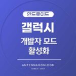 갤럭시 개발자 모드