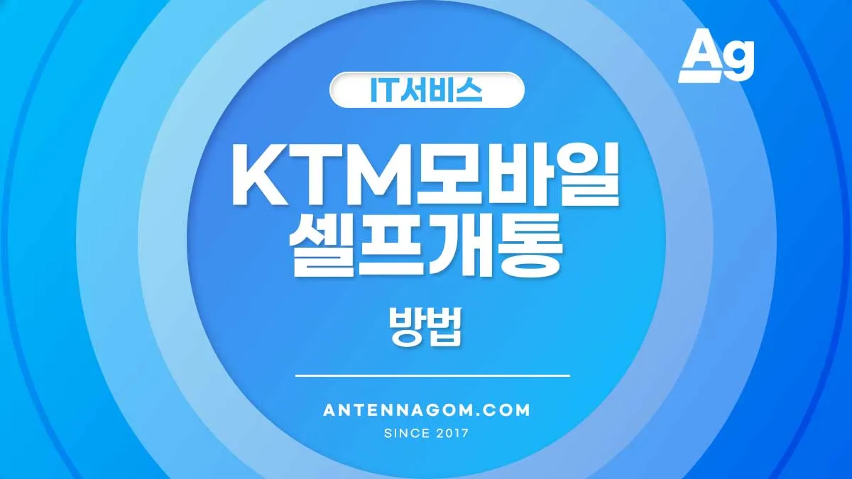 KT M모바일 셀프개통