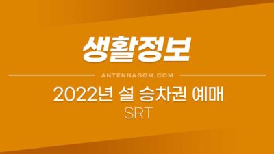 2022년 설 승차권 (SRT) 예매일정 및 유의할 점 4