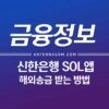신한은행 SOL앱으로 해외 송금 받는 방법 2