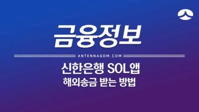신한은행 SOL앱으로 해외 송금 받는 방법 6