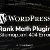 Rank Math 플러그인 404 오류