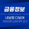 내보험 다보여 / 가입보험 보장내역 조회 한번에 보기 4