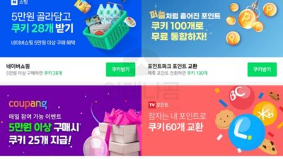 네이버 웹툰 쿠키 싸게