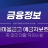 새마을금고 예금자보호 한도 / 금액 / 꼭 알아야할 유의사항 정리 5