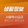 서울 택시요금 인상 택시비 할증시간 할증요금 알아보기 (중형택시, 모범택시) 2