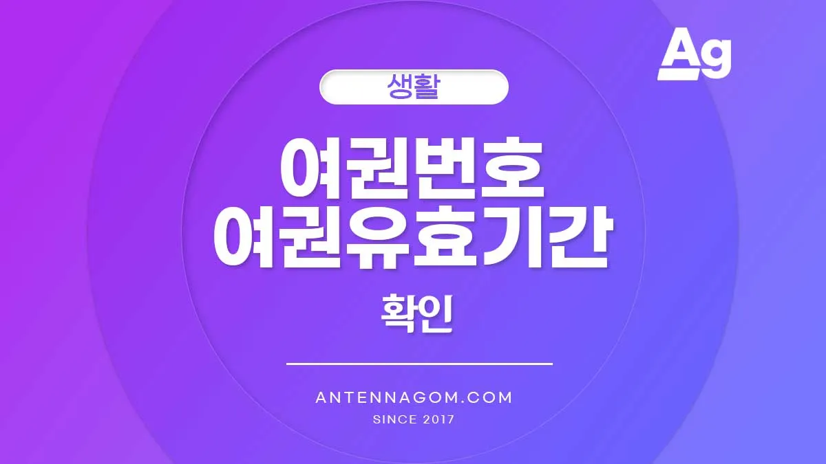 여권번호 확인