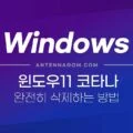 윈도우11 코타나 완전히 삭제하는 방법 1