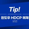 윈도우11 HDCP해제 방법 (노트북 HDCP 해제) 4