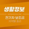 전기차 보조금 정리 (2022년 기준 지역별) 4